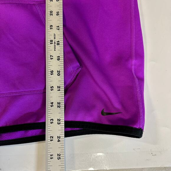 Nike Women's Therma-Fit‎ Hoodie Medium Purple and Black Workout Running - Picture 5 of 6